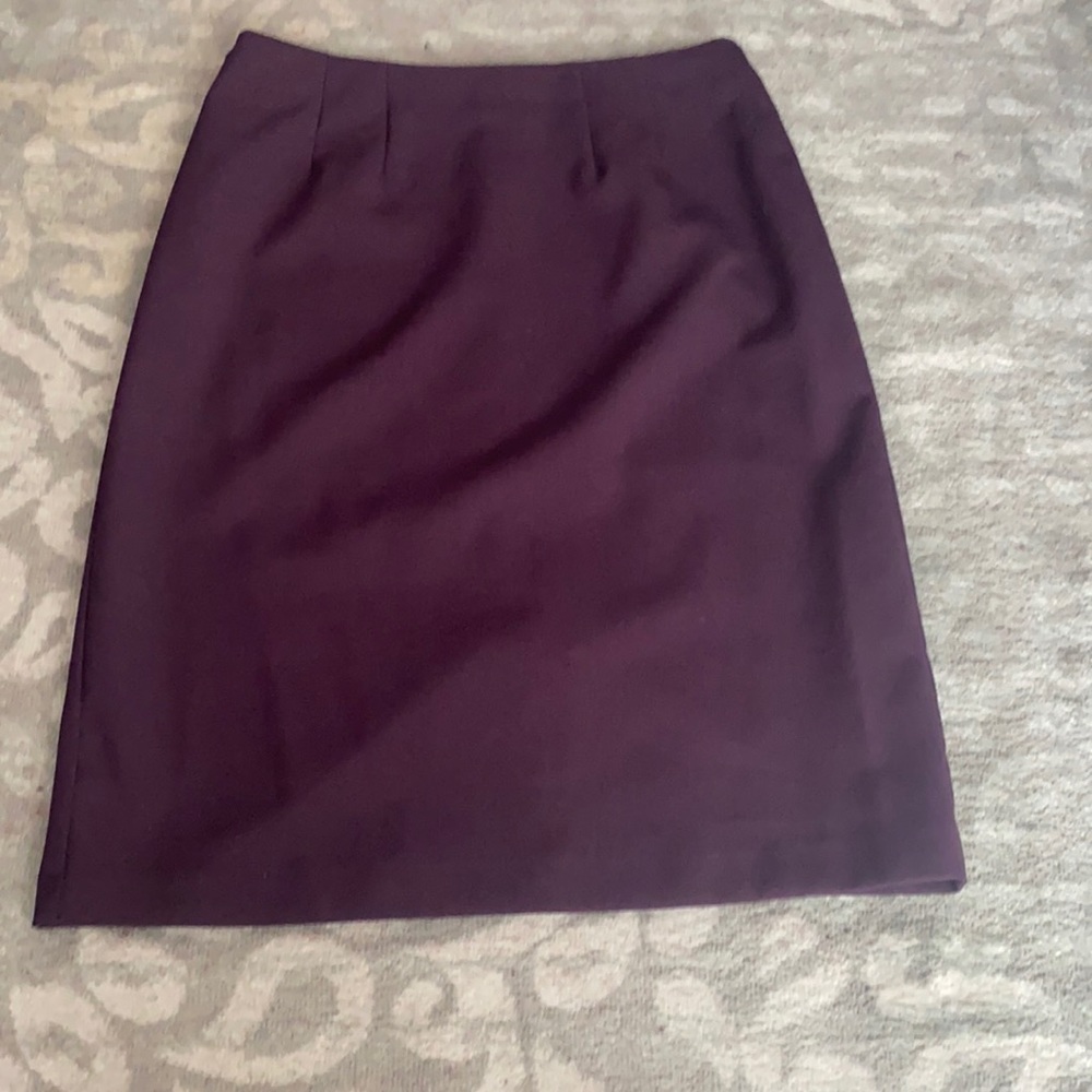 Purple pencil skirt
